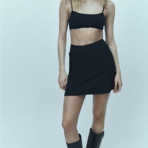 Zara black mini skirt